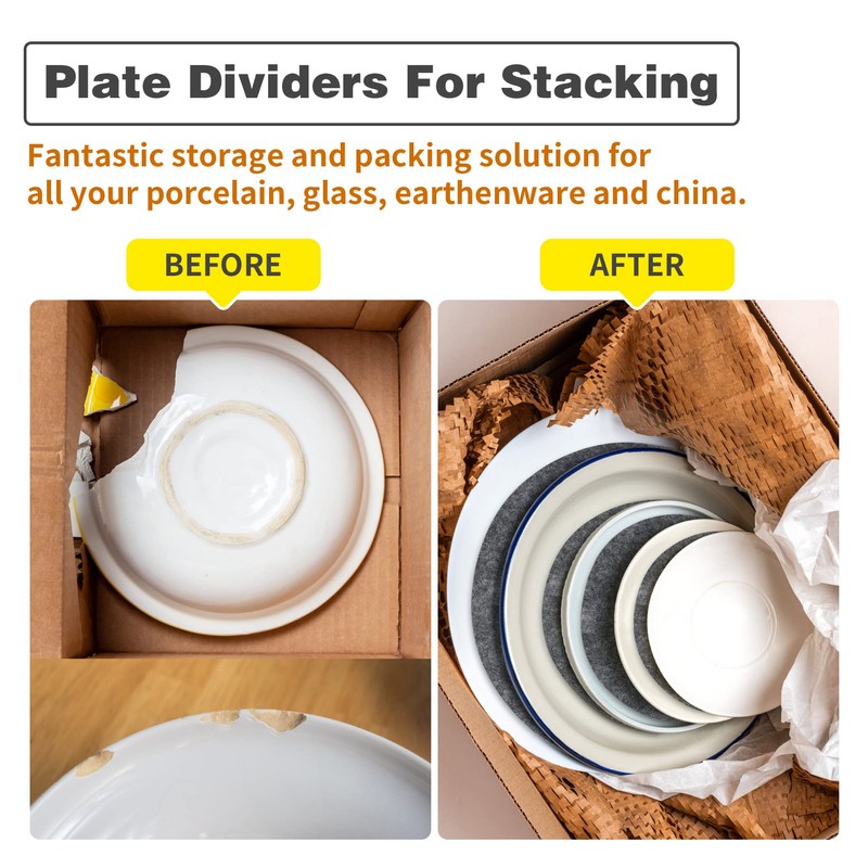 Imncya Plate Separators Storage, Set Of 60 And 3 Different