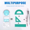 ZKSXOA 1pcs Multifunctional Geometric Ruler, Multi-Function Drawing Ruler, Elementary School