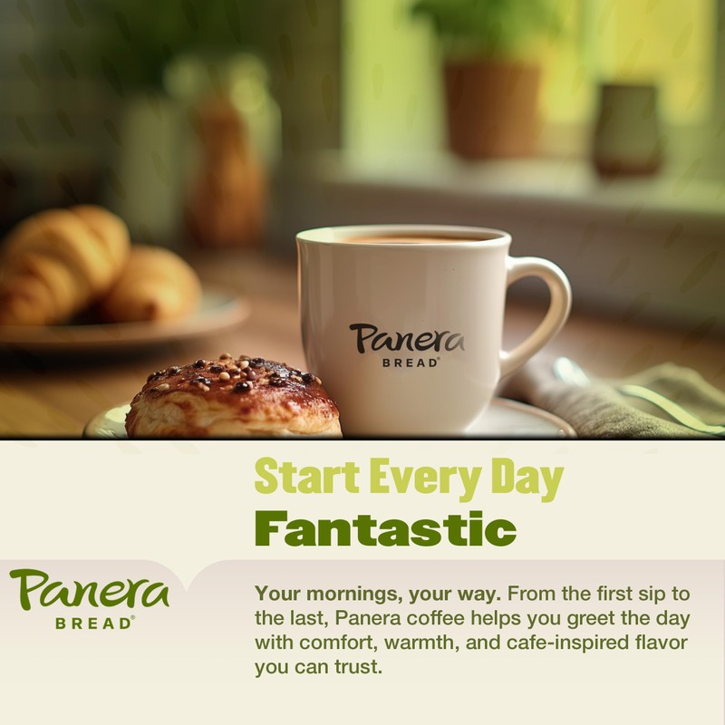 Panera Cafe Blend Decaf Coffee Pods, Medium Roast Cups -