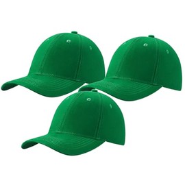 MFAZ Morefaz Ltd Set of 3X Men's Baseball Cap Cap Adjustable Strap Baseball Hat (UK, Alpha, M, XL, Sea Green)