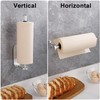 Loputon Kitchen Roll Holder under Cabinet, Aluminum Alloy Paper Towel