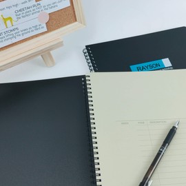 Rayson WR-32-75-100-B Double Loop Binding Wires 3/8 Inches 3:1 Wire Binding 32-Loop Wire Ring Pack of 100 Black