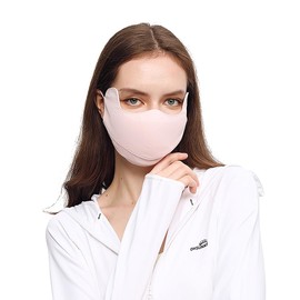 Neck Gaiter UPF 50+ UV Face Scarf Cover Summer Breathable Washable Reusable Pink