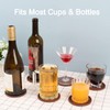 3 Pack Silicone Coasters for Drinks, Thickened Coasters with Deep