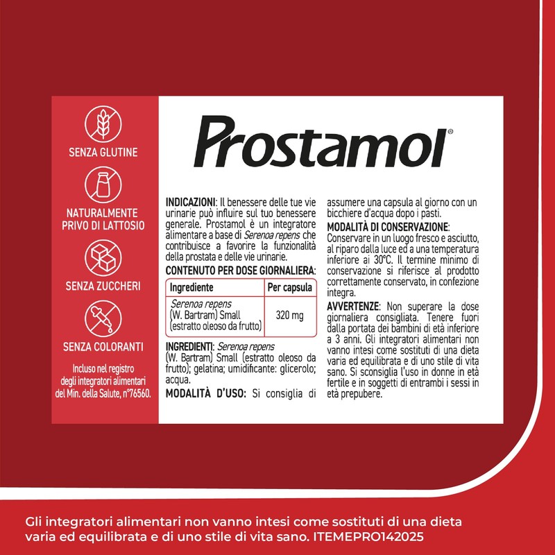 Prostamol 30 Capsule Molli - Integratore Alimentare a base di
