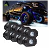 V-Spec 8 Pcs RGB LED Light Mini Rock Bluetooth Control