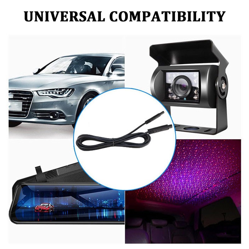 wedfish 10Ft 4 Pin Backup Camera Extension Cable,3mm Thickened DC