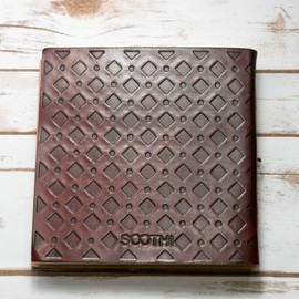 Soothi Direction Handmade Antique Leather Journal for Travel or Diary, Unlined, Brown, 7''x7''
