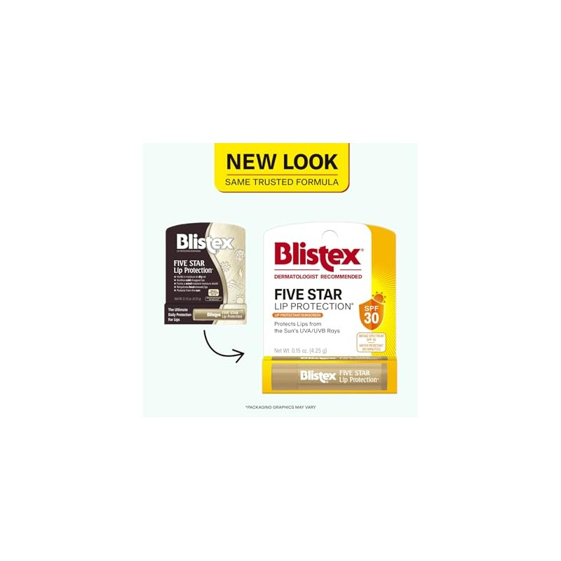 Blistex Five Star - Protección de labios, 15 onzas (paquete