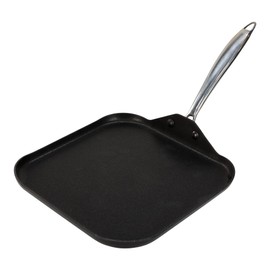 Vasconia Urban 11" Square Nonstick Griddle Pan - Home and Commercial Kitchen Cookware, Dishwasher and Oven Safe Up to 475°F - Made in Mexico Aluminum Griddle Pan for Stove Top with Fast-Cooling Handle