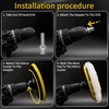 SI FANG 2 Pack 150mm/6 Inch Hook and Loop Backing