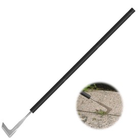 49.2” Long Handle Crack Weeder, 3 Adjustable Length Crevice Weeding Tool Manual Weeder Puller for Sidewalk, Paver, Wall Gaps, Lawn Yard Gardening Tool (Silver)