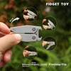 Metal Fidget Toys Adults, Transform Fidget Slider Spinner, Heavy Duty