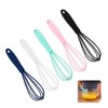 LAPXSNZD Silicone Whisk -5 Pcs Colorful Kitchen Mini Silicone Whisks,Whisk