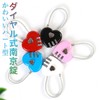 Orirya Small Lightweight Cute Heart Shape Combination Padlock Wire Lock