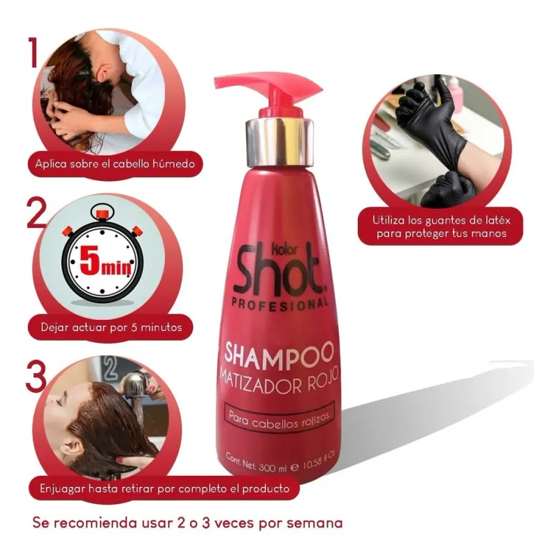 Shampoo Matizador Rojo Revive Tu Color Y Brillo + Regalo