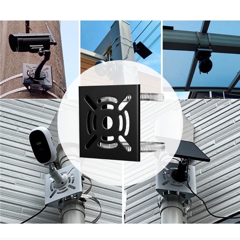 2Pcs Vertical Pole Mount Bracket for Security Camera, CCTV Cameras