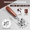 Stainless Steel Meat Chopper Masher, 6 Blade Ground Beef Chopper