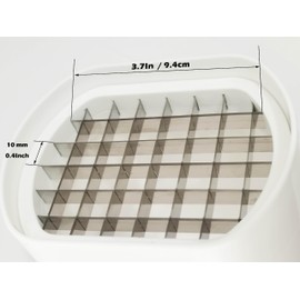 Professional Vegetable Slicer for Kitchen,Veggie Cabbage Onion Fruits Potato Stripper,with Safety Box,Strip-Cutter,Vegetable Cutter,Strips Thickness 1cm/0.4Inch for Kitench Fast Meal Prep(White)