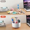 360° Rotating Desk Pencil Holder with 5 Compartments