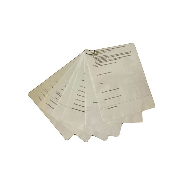 ROTC Products US Army Platoon Leader Operations Order (OPORD) Shell/Template