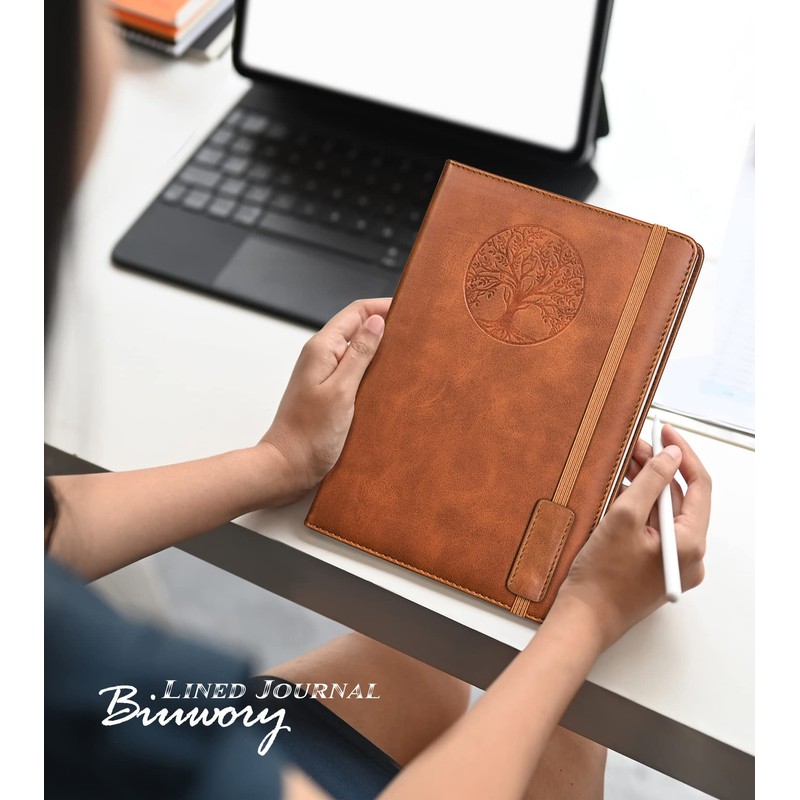 Biuwory Lined Journal Notebook for Women Men,256 Pages A5 Hardcover
