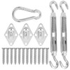 Stainless Steel Hardware Kit Screw Rhombus Hook Spring Buckle Shade
