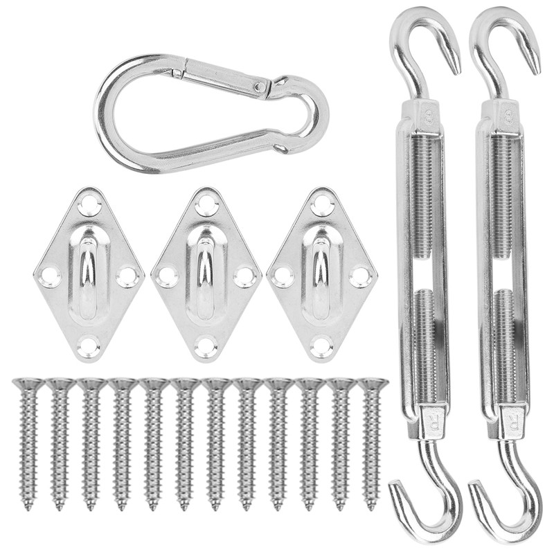 Stainless Steel Hardware Kit Screw Rhombus Hook Spring Buckle Shade