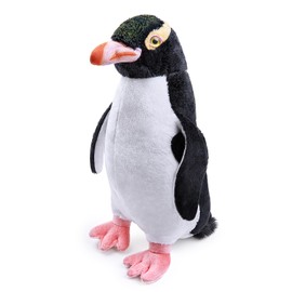 RLOMUTE 11.8 Inch Yellow-eyed penguin Plush Toy Realistic Stuffed Sea Animal Super Soft Cute Birthday Companions Bedroom Car Home Decor Collectible Gift for kids Boys Girls