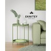 EKNITEY 2 Tier End Table - Metal Side Table Waterproof
