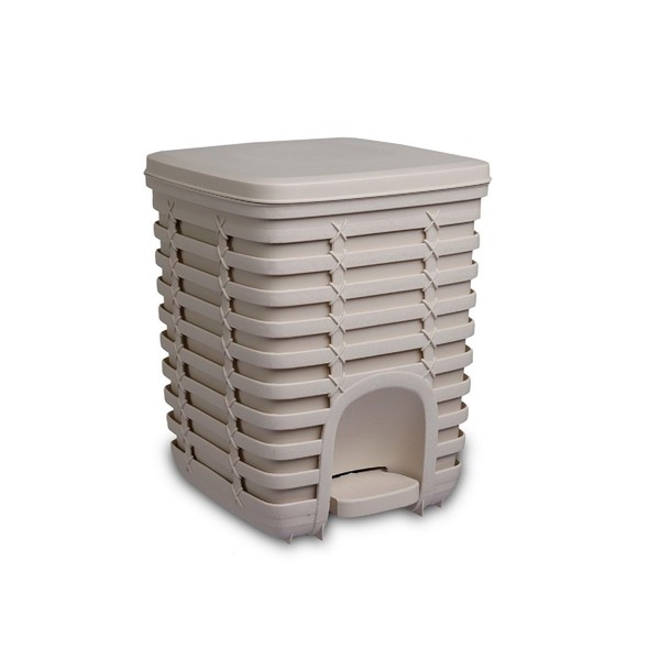 Primanova Palm Pedallı Çöp Kovası 9 Lt - Bej M-E54-09