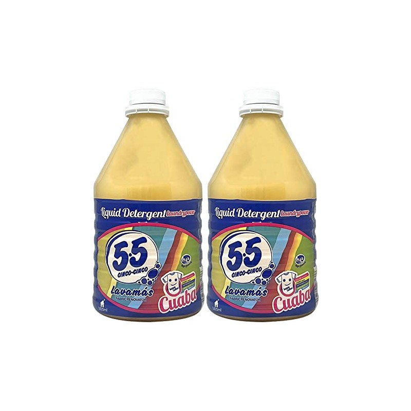 BOE 55 Liquid Detergent Laundrypower Cuaba 1820ml 61.5oz(Pack of 2)
