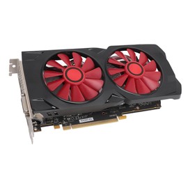 RX580 Graphics Card, 8GB GDDR5 256bit 1380/7000MHz PCIE 2.0 Gaming Graphics Card, PC Video Card with Dual Cooling Fan, Support DirectX 11, for Office and Gaming