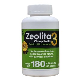 Zeolita Clinoptilolita Orgánica Micronizada Premium 180 Cápsulas Veganas