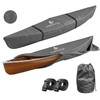 Kayak Cover 600D, Waterproof Full Coverage Canoe Cover with Zipper,