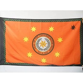 Cherokee Indians Flag 2' x 3' for a pole - Native American tribe flags 60 x 90 cm - Banner 2x3 ft with hole - AZ FLAG