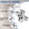 MILYARD 1-3/4" Hidden Hinges for Cabinet Doors – 180 Degree