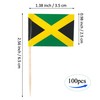JBCD Jamaica Toothpick Flag Jamaican Mini Small Cupcake Topper Flags,