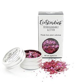 EcoStardust Flamingo Biodegradable Glitter Festival Bioglitter Cosmetic Facial and Body Hair