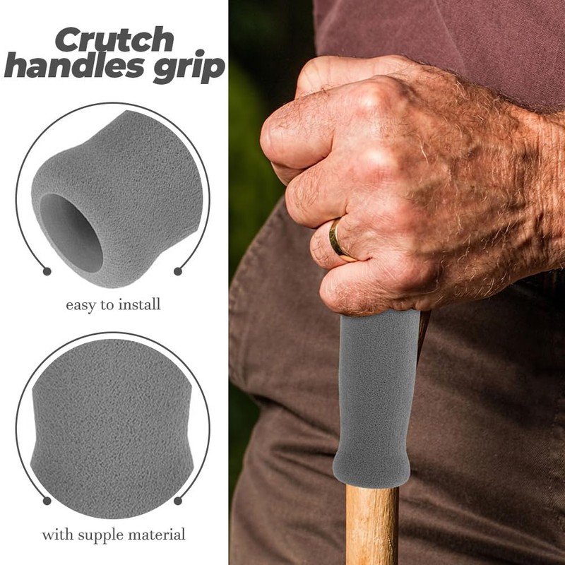 Healeved Walker Grips - 2 Pack Padded Walker Hand Grips,