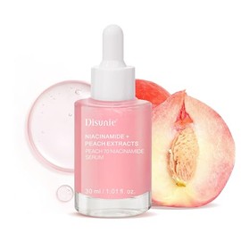 Peach 70 - Suero de niacinamida, suero de extracto de fruta de durazno + vitaminas C y E, mejora la comida de la piel, hidrata profundamente, repara y