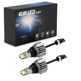 POOPEE T16 LED Back Lamp, Backward Light, 20W, 4000lm, Explosive Light, Compatible with DC12V Cars, DC9-32V, Built-in Canceller, CSP Chip, Powerful, High Power, Non-Polarity, White, 6500k, Set of 2