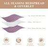 Exclusivo Mezcla Queen Quilt Bedding Set, Lightweight Dusty Lavender Quilts