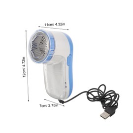 OATIPHO Practical Federal Lint Shaver Versatile Cloth Fabric Pilling Remover for Sofas Carpets Compact Design White Blue Color Lint Cutter for Clothes Furniture