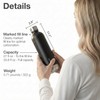 Nordiqo Stainless Steel Bubble Bottle 1 Litre Compatible with Aarke