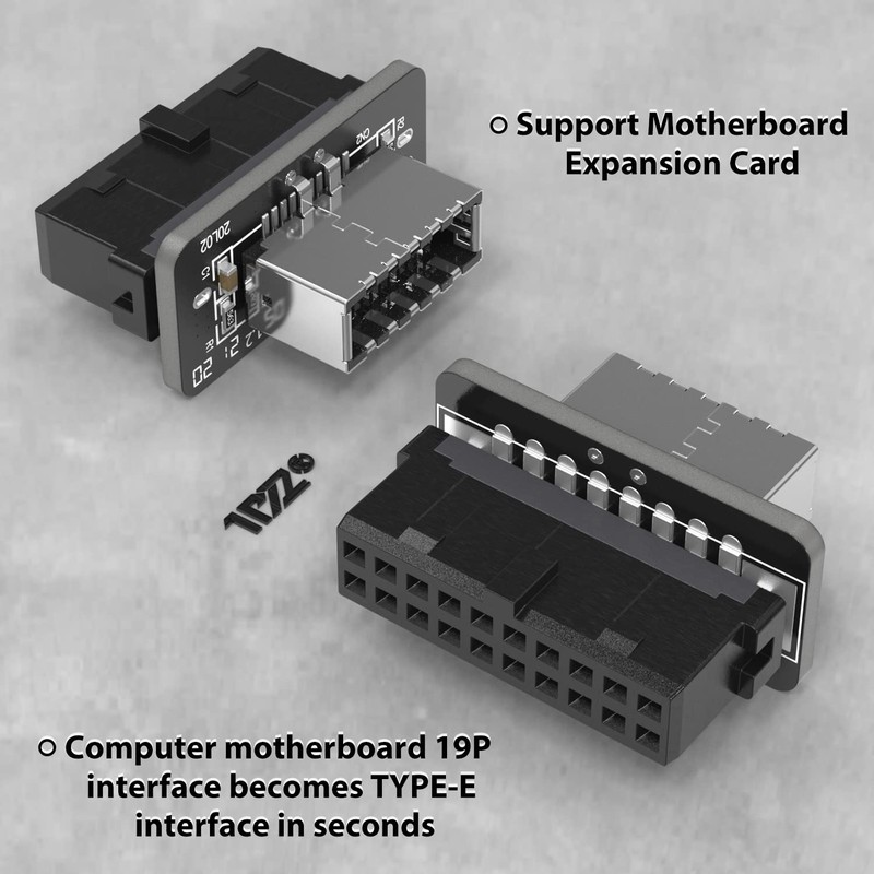 1PZ AU2-M02 USB Front Panel Adapter Vertical USB C Header