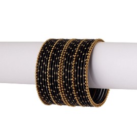 RIANGI Desi Designer Indian Bangles For Women Bangles Indian, Womens Bangles Bracelets, Bollywood Jewelry, M-Circ 7.8 in-Indian Size 2.8-Dia 2.5 in, Metal, No Gemstone