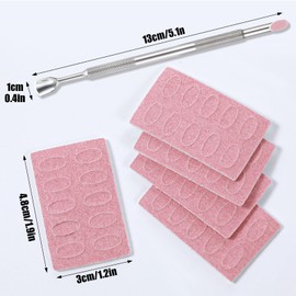 Dual Ended Nail Printer Nail Art Machine with 180 Grit Self-Adhesive Sandpaper Slant Heads Nails Art Pre Polishing Sandpaper Tool for Salon Home Use