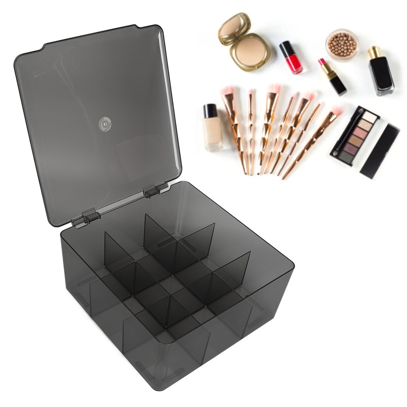 Flip Grids Storage Box Large Capacity Dustproof Easy Access Skincare