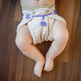 Snappi Nappy Clip for Muslin Nappies, Cloth Nappies, Pack of 3, Size 1 (Small) (White)